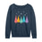 Colorful Christmas Trees - Women's Lightweight French Terry Pullover