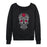 Rose Sugar Skull - Women's Lightweight French Terry Pullover