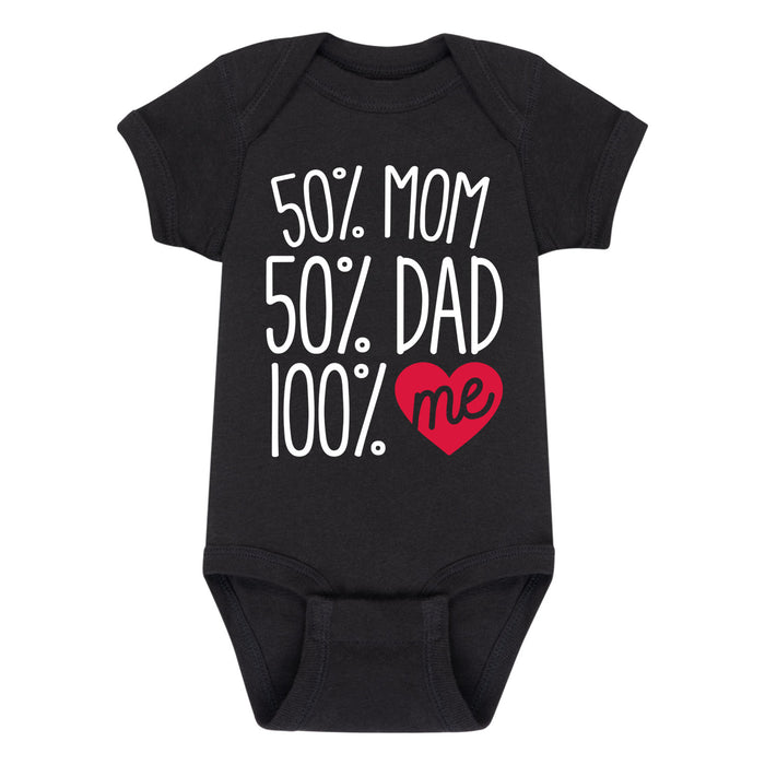 Mom and Dad and Me Cute Heart Infant Bodysuit