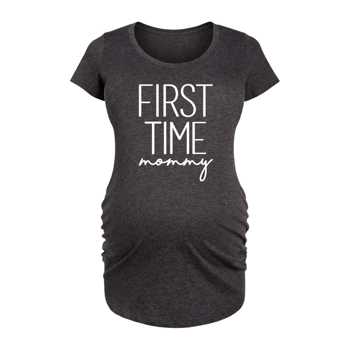 First Time Mommy - Maternity Scoop Neck Tee