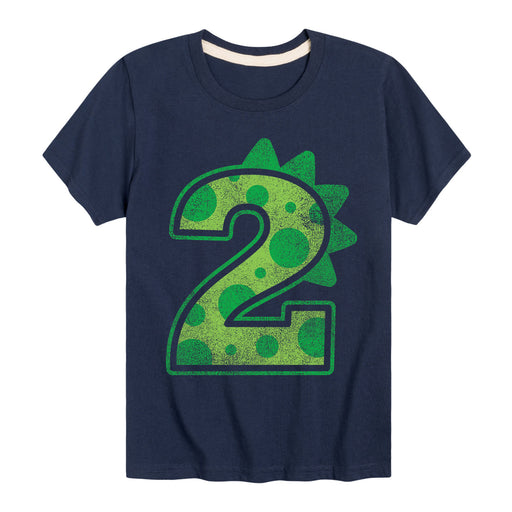 Dinosaur Birthday Two - Youth & Toddler Short Sleeve T-Shirt