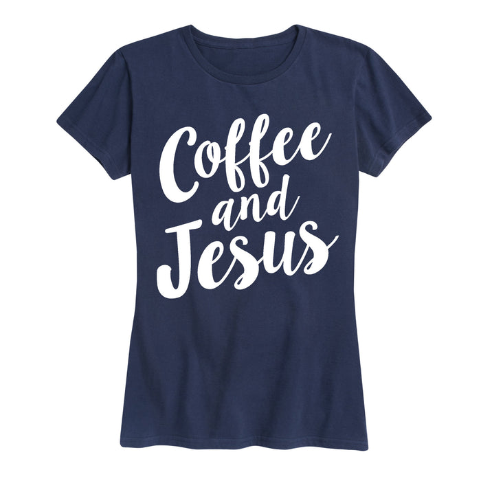 Coffee and Jesus - Women's Short Sleeve T-Shirt