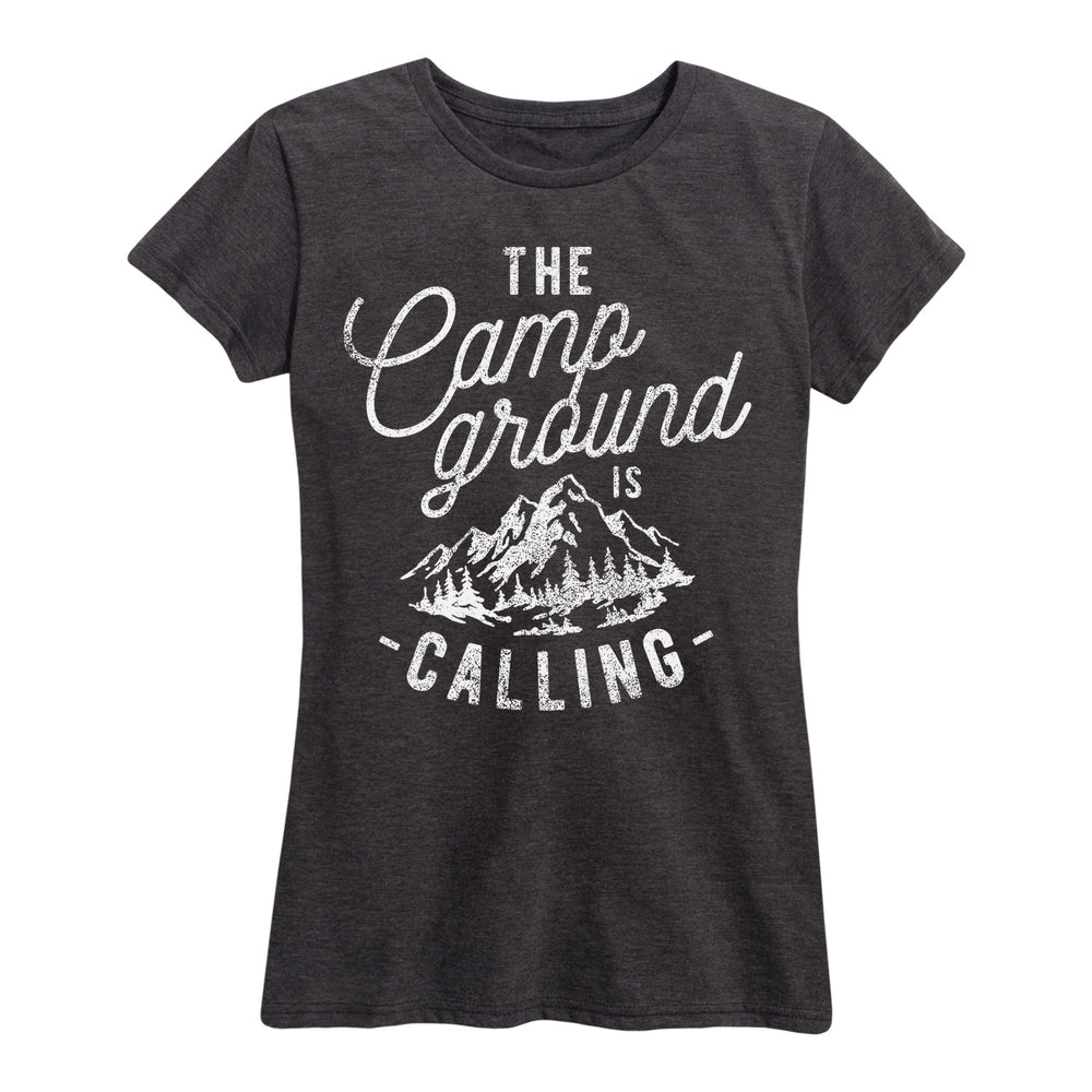 The Campground Is Calling - Women's Short Sleeve T-Shirt