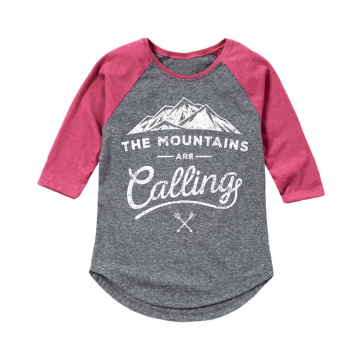 The Mountains Are Calling - Youth & Toddler Girls Raglan
