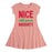 Nice Until Proven Naughty - Youth & Toddler Girl Fit and Flare Dress