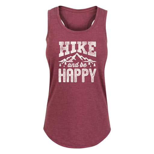 Hike And Be Happy - Women's Racerback Graphic Tank