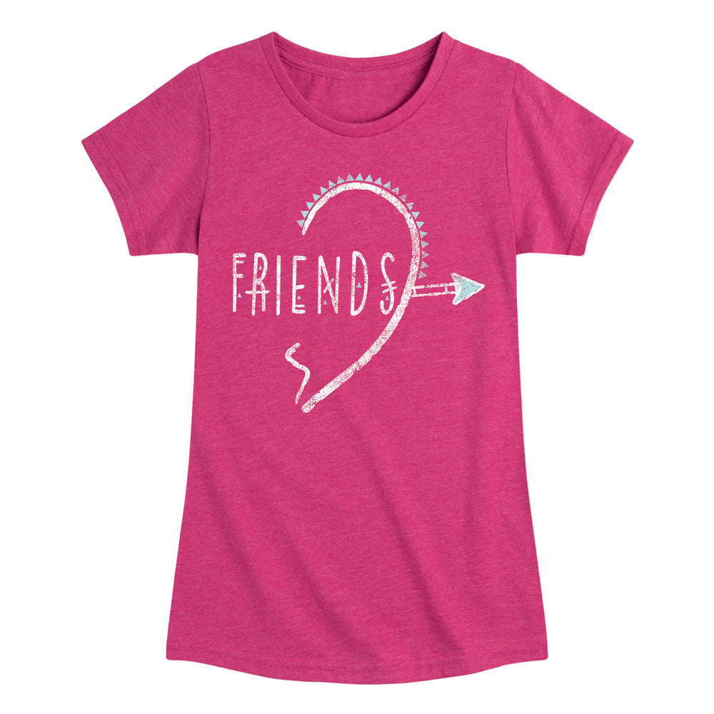 Friends Boho Heart - Youth & Toddler Girls Short Sleeve T-Shirt