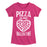 Pizza Is My Valentine - Youth & Toddler Girls Short Sleeve T-Shirt