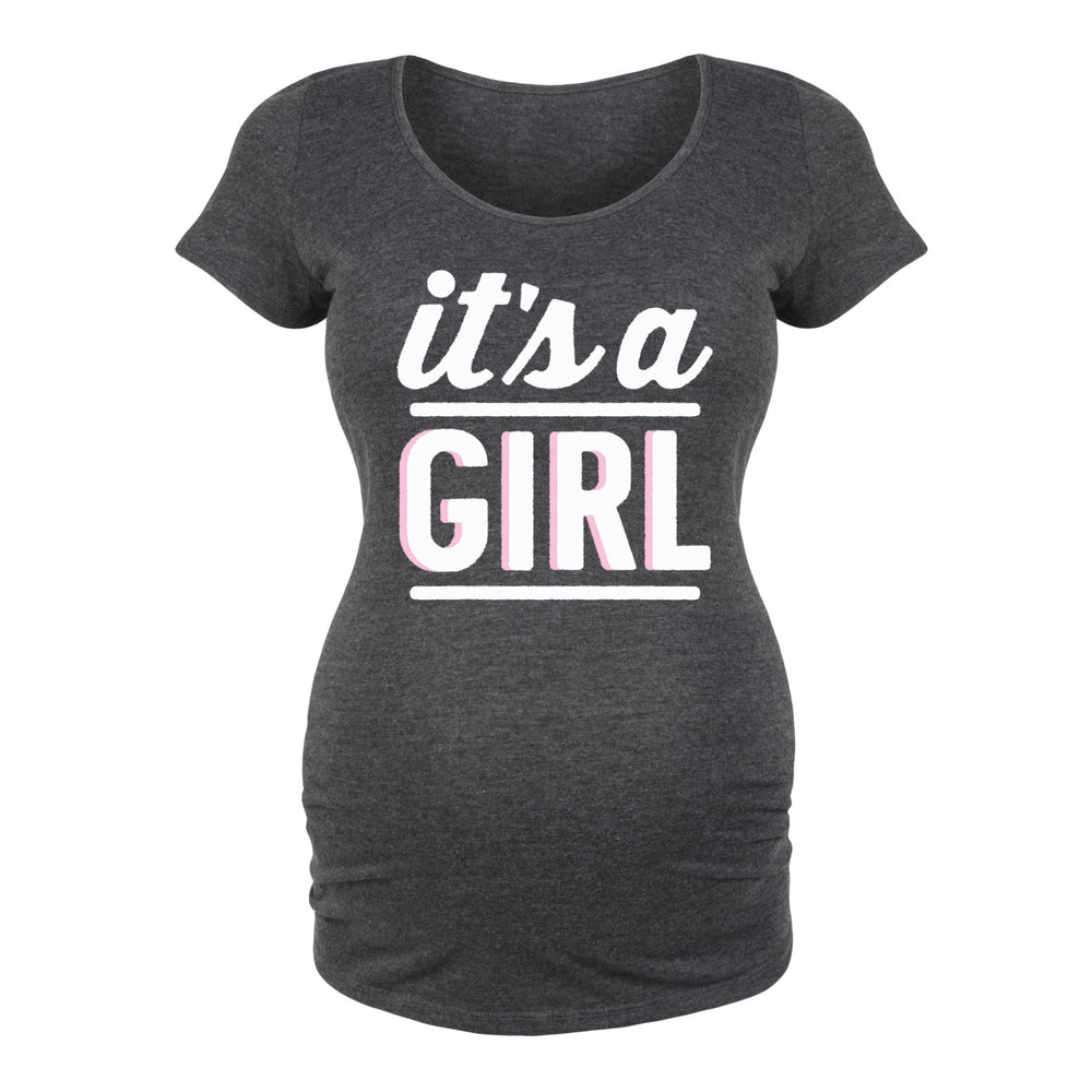 It's A Girl - Maternity Short Sleeve T-Shirt