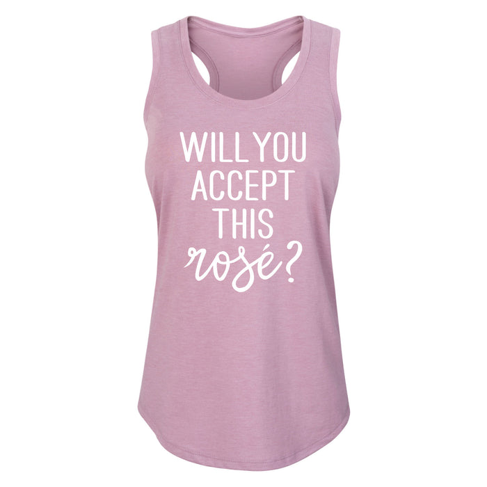 Will You Accept This Rose - Women's Racerback Tank