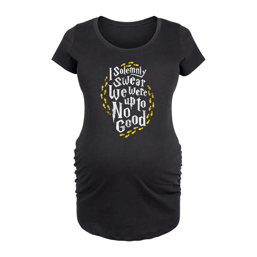 I Solemnly Swear We Were Up To No Good - Maternity Scoop Neck Tee