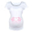 Pink Handprints Heart - Maternity Short Sleeve T-Shirt