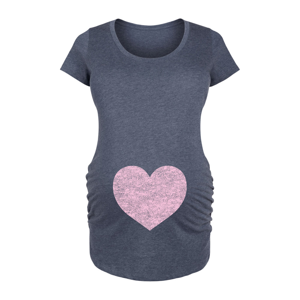 Pink Heart - Maternity Short Sleeve T-Shirt
