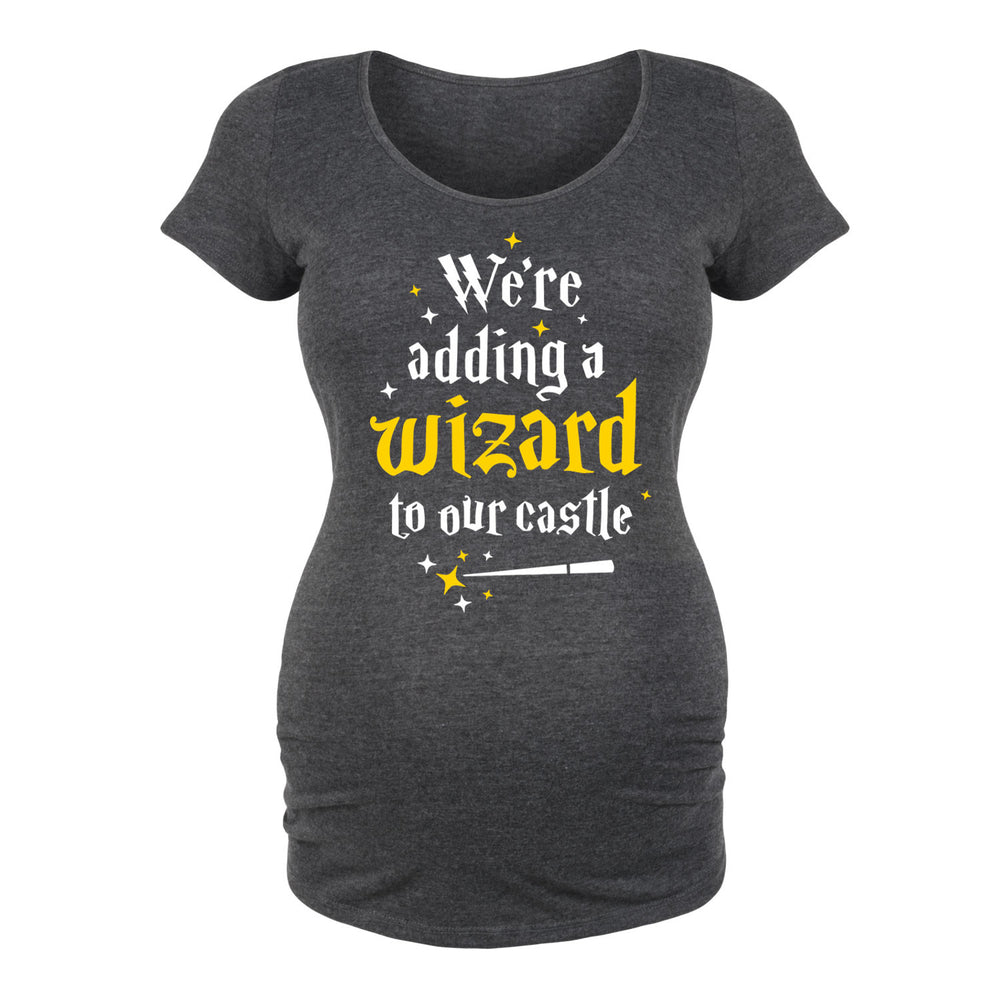 We're Adding A Wizard To Our Castle - Maternity Short Sleeve T-Shirt
