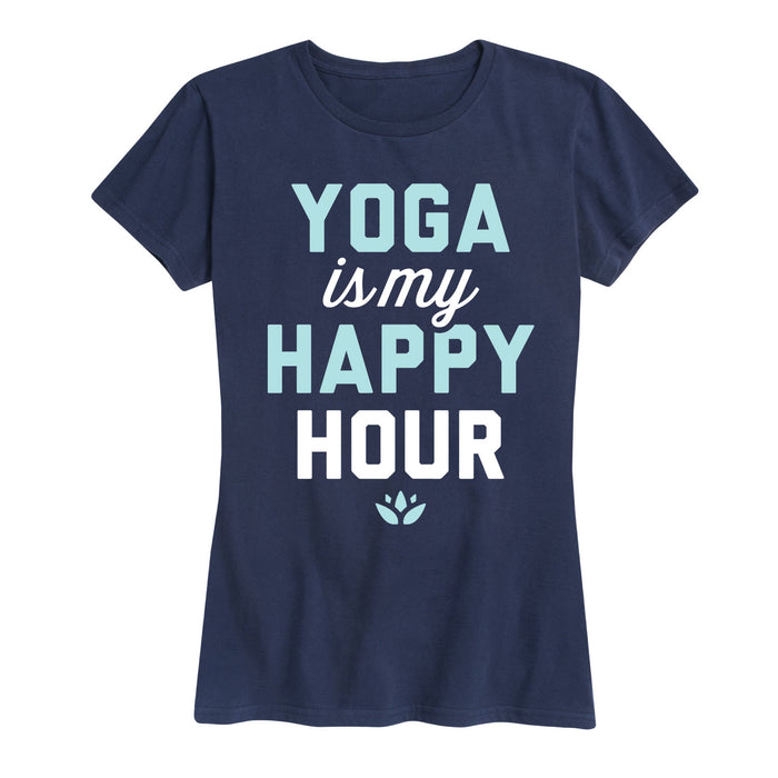 Yoga Is My Happy Hour - Women's Short Sleeve T-Shirt