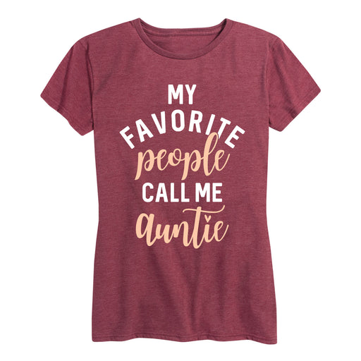 My Favorite People Call Me Auntie - Women's Short Sleeve T-Shirt