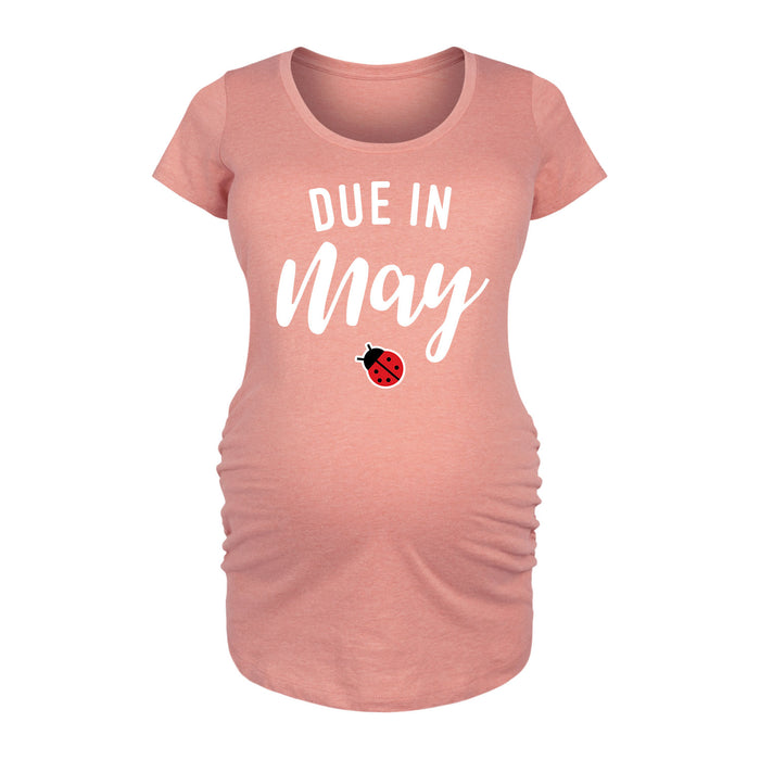 Due In May - Maternity Short Sleeve T-Shirt