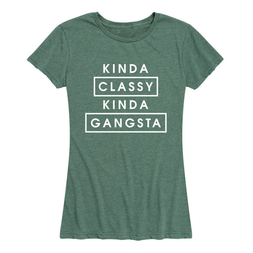 Kinda Classy Kinda Gangsta - Women's Short Sleeve T-Shirt