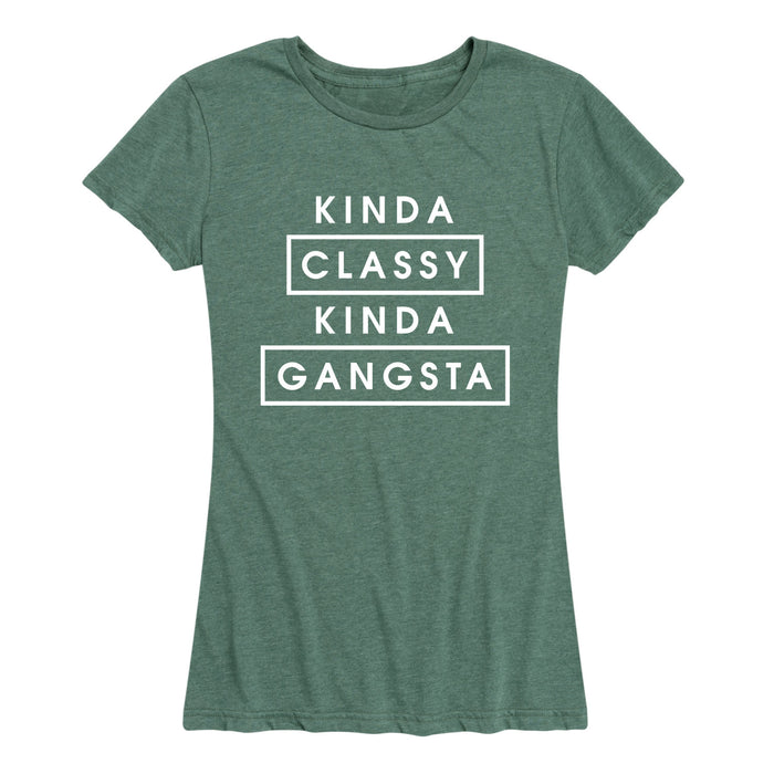 Kinda Classy Kinda Gangsta - Women's Short Sleeve T-Shirt