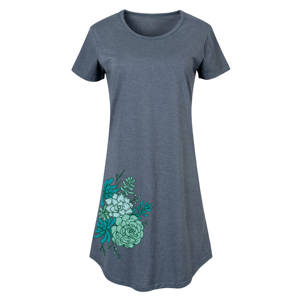 Succulent Cluster - Women's Short Sleeve Dress