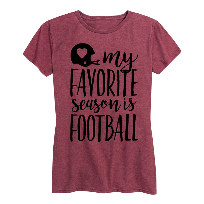 My Favorite Season Is Football - Women's Short Sleeve T-Shirt
