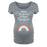 The Greater the Storm Brighter the Rainbow - Maternity Short Sleeve T-Shirt