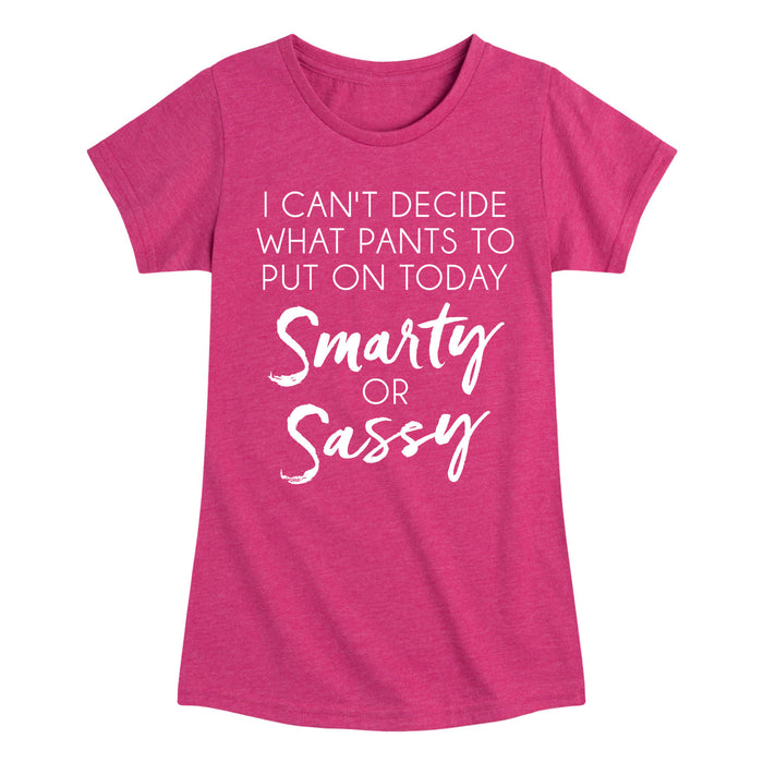 I Can't Decide What Pants To Put On - Youth & Toddler Girls Short Sleeve T-Shirt