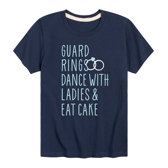 Guard Rings Dance with Ladies Eat Cake-Toddler And Youth Short Sleeve T-Shirt