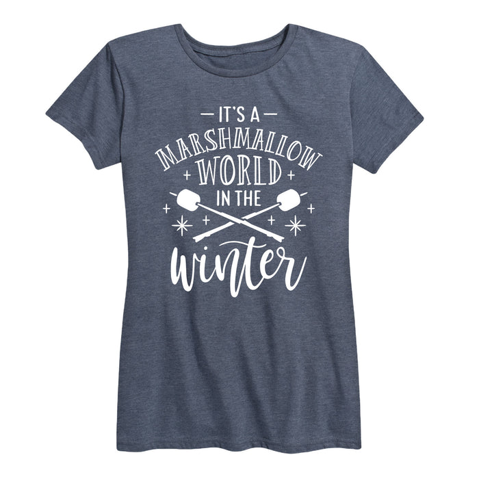 It's A Marshmallow World In The Winter - Women's Short Sleeve T-Shirt