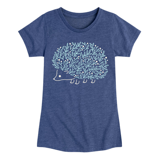 Winter Hedgehog - Youth & Toddler Girls Short Sleeve T-Shirt