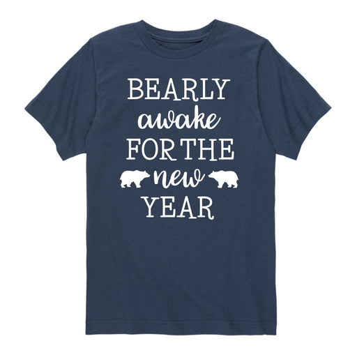 Bearly Awake New Year - Youth & Toddler Short Sleeve T-Shirt