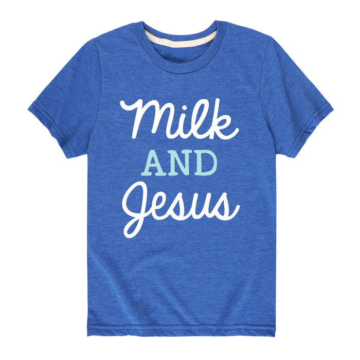 Milk And Jesus - Youth & Toddler Short Sleeve T-Shirt