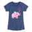 Heart Elephant - Youth & Toddler Girls Short Sleeve T-Shirt