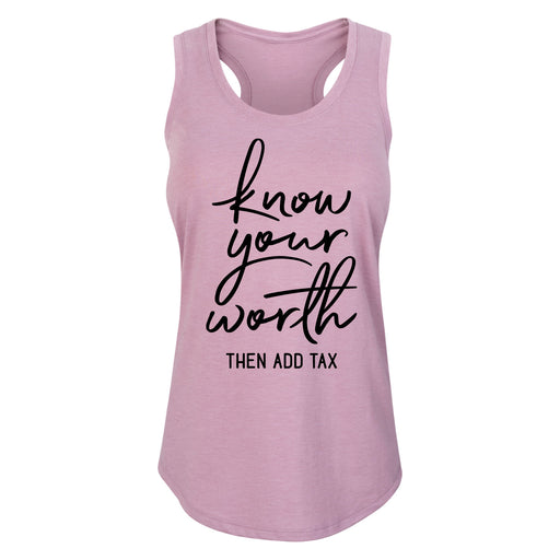 Know Your Worth - Women's Racerback Tank