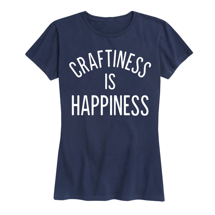 Craftiness Is Happiness - Women's Short Sleeve T-Shirt