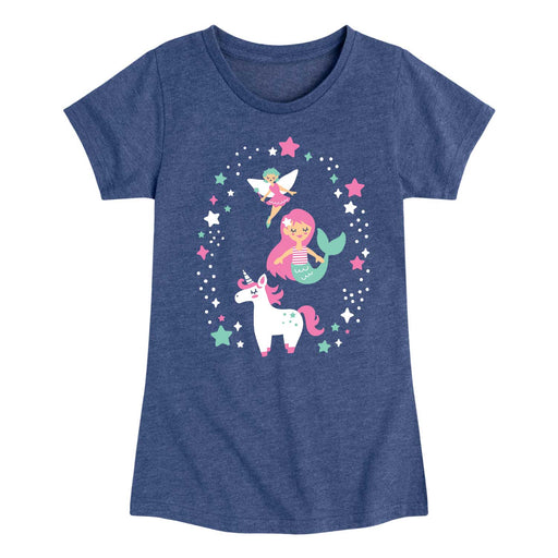 Mythical Creatures - Youth & Toddler Girls Short Sleeve T-Shirt