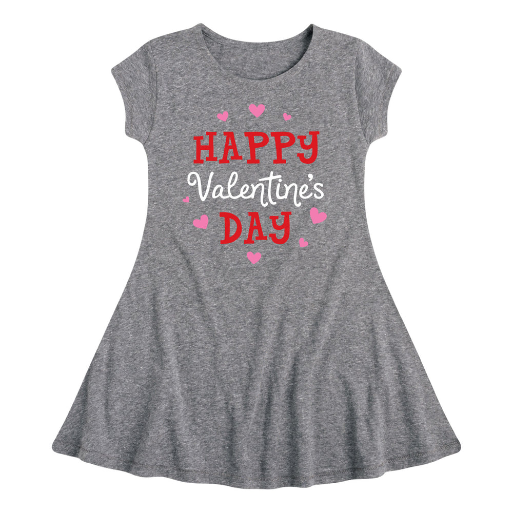 Valentine's Day - Youth & Toddler Girls Fit and Flare Dress