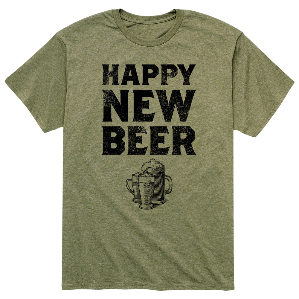 Happy New Beer - Men's Short Sleeve T-Shirt
