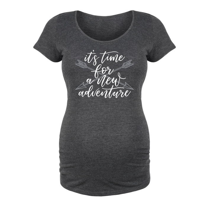 It's Time For New Adventure - Maternity Short Sleeve T-Shirt