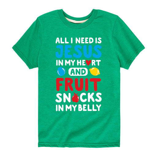 Jesus Fruit Snacks - Youth & Toddler Short Sleeve T-Shirt
