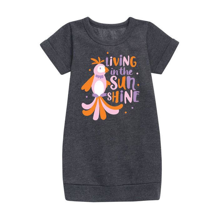 Living in the Sunshine - Youth & Toddler Girls Fleece Dress