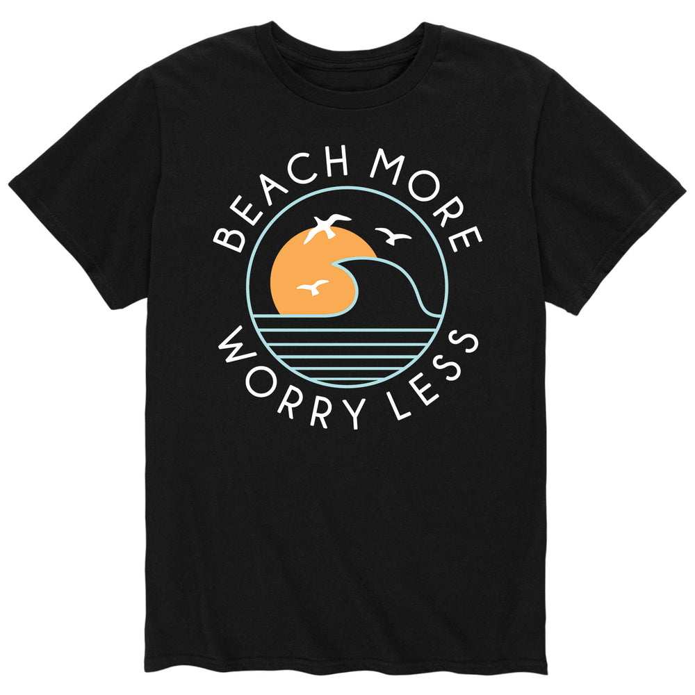 Beach More Worry Less - Men's Short Sleeve T-Shirt