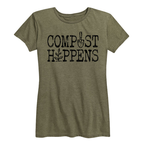 Compost Happens - Women's Short Sleeve T-Shirt