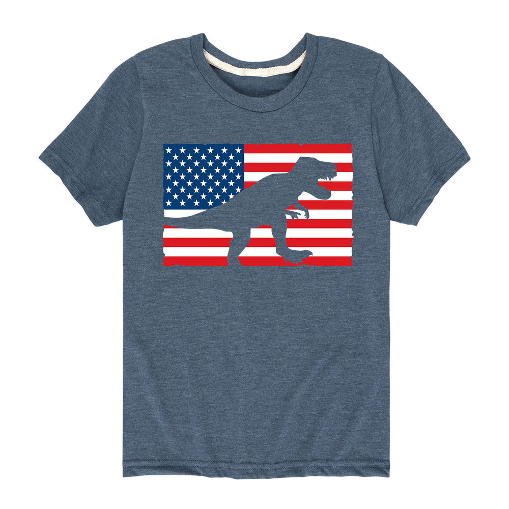 Dino Flag - Youth & Toddler Short Sleeve T-Shirt