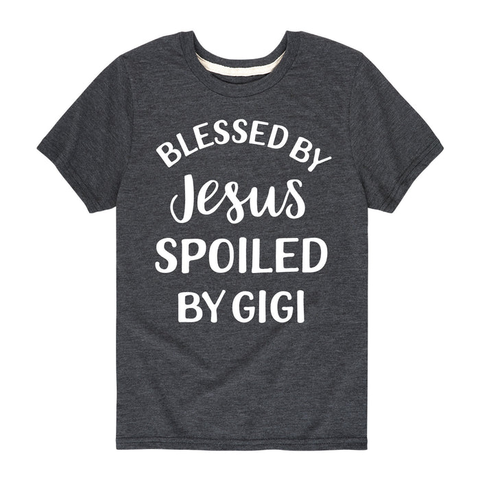 Blessed By Jesus, Gigi - Youth & Toddler Short Sleeve T-Shirt