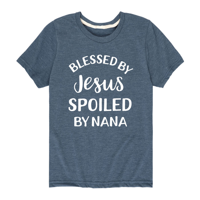 Blessed By Jesus, Nana - Youth & Toddler Short Sleeve T-Shirt
