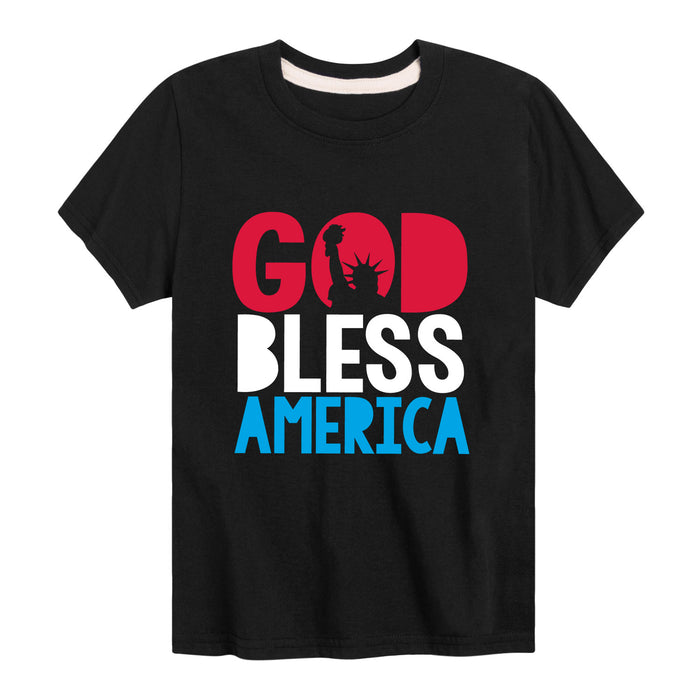 God Bless America - Youth & Toddler Short Sleeve T-Shirt