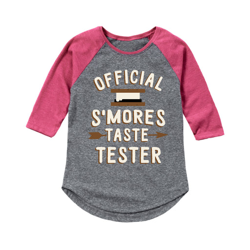 Smores Taste Tester - Youth & Toddler Girls Raglan