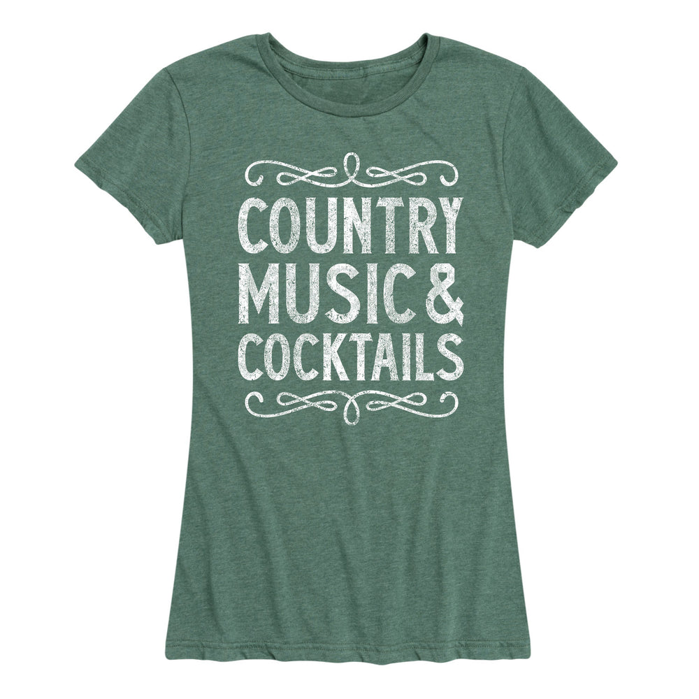 Country Music And Cocktails - Women's Short Sleeve T-Shirt