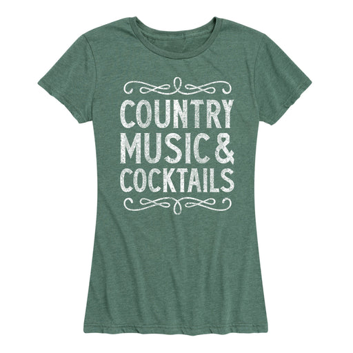 Country Music And Cocktails - Women's Short Sleeve T-Shirt
